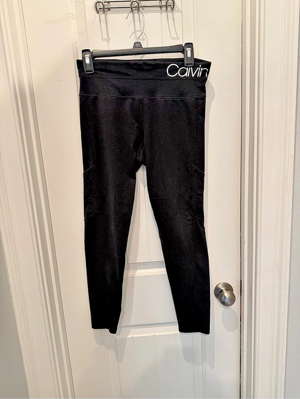 Calvin Klein Performance Logo Waistband Leggings Black Medium